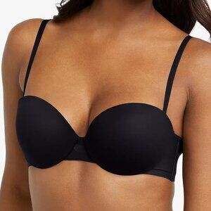 Maidenform DreamWire Multiway Strapless Bra Underwire 38D Black DM2310 NWT